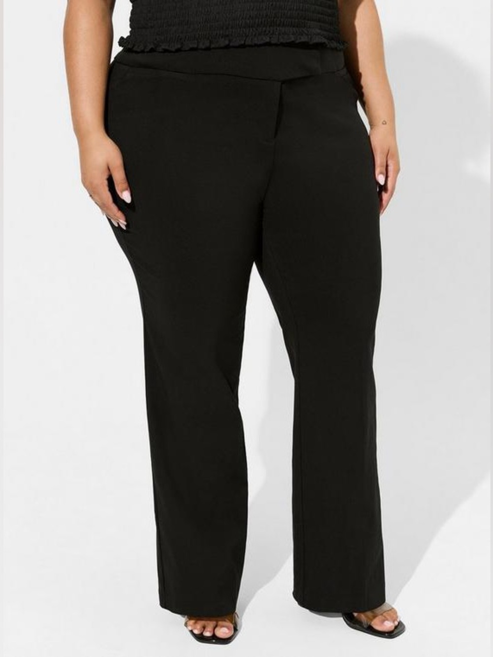 NWOT Torrid Trouser Relaxed Boot Millennial Stretch High-Rise Pant- 24 short